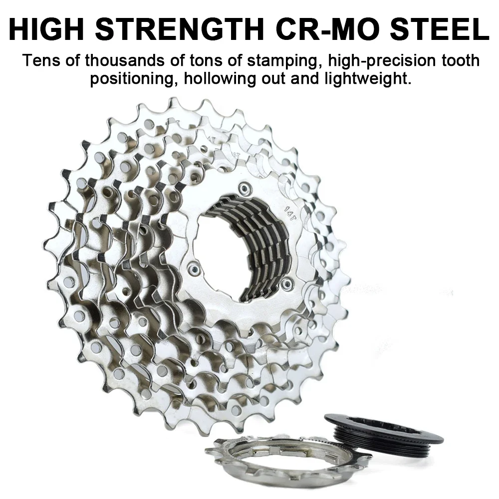Bicycle Cassette Bicycle Sprocket Gear Bicycle Parts Bike Sprocket Bike Freewheel Bike Rear Hub 7 Speed Cassette 7S Flywheels Sprocket MTB Mountain Road Bicycle 12-28T 12-32T Cassette Flywheel
