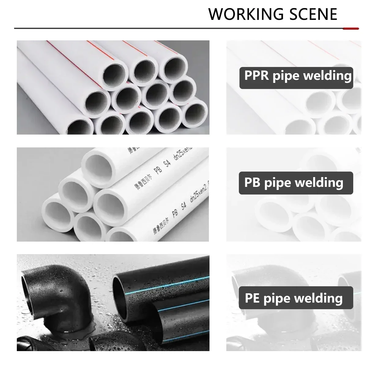 Cordless Pipe Welding Machine Rechargeable Hot Melt Machine PPR/PB Water Pipe Melter Welding Machine(No battery) For Makita 5