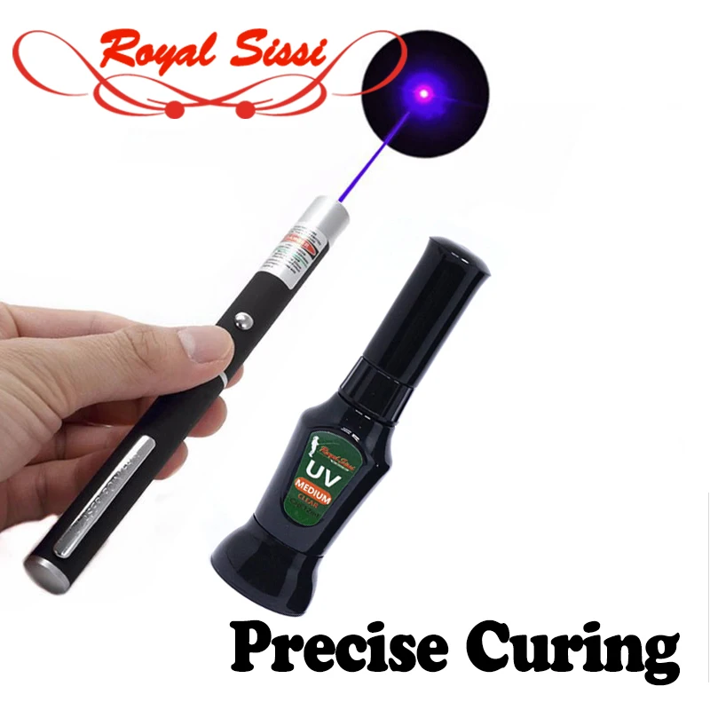 

Royal Sissi new fly tying UV light&UV glue set 12ml/bottle instant cure UV delicate glue&ultraviolet lamp fly tying tool kit