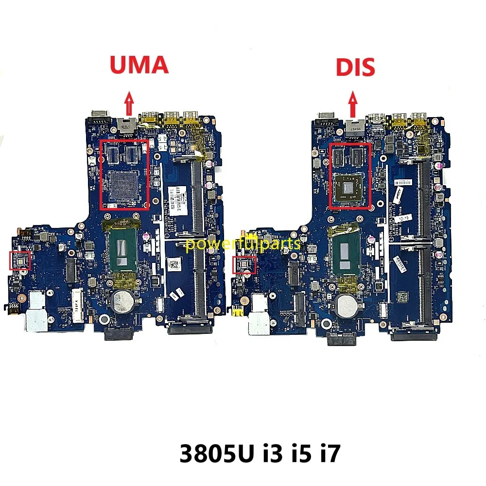 para hp Probook 440 450 g2 Placa-mãe La-b181p 3805u i3 i5 i7 Suporte Edp Tela 799549601 799560-601 768146-601 768148-601