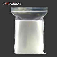 0.2mm PE Clear Self Sealing Zip Lock bags Plastic Packaging Pouches White Transparent zipper reclosable Thick package bags 1