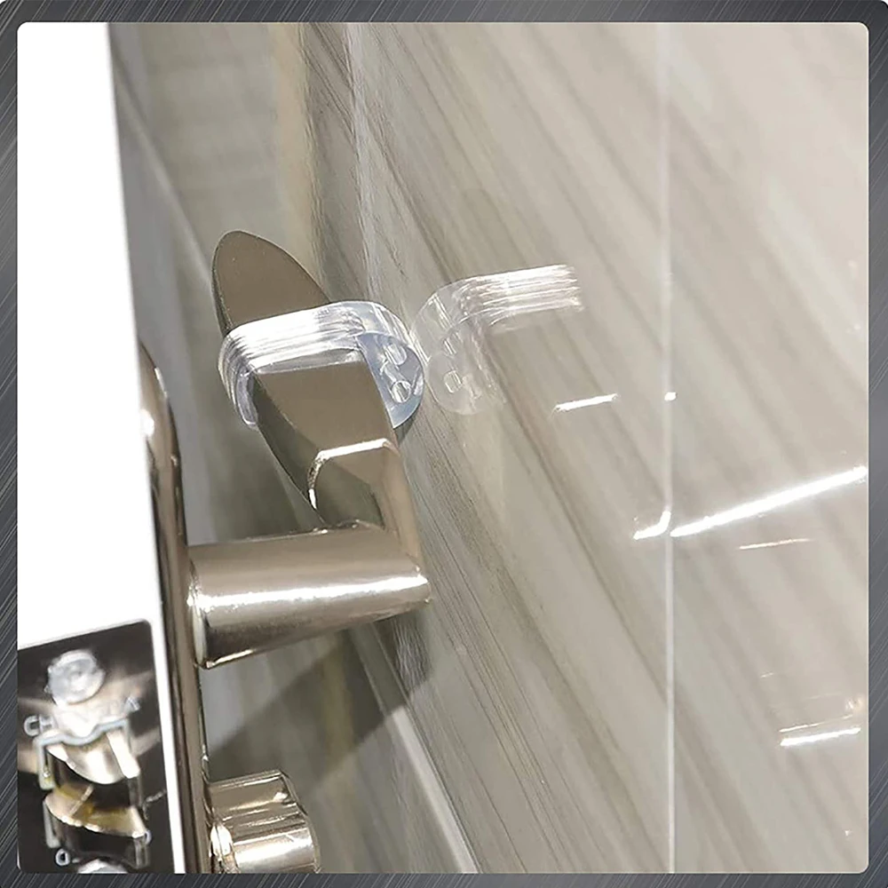 Door Handle Stopper 1-20pcs Transparent PVC Easy Install Door Handle Nozzle Silencer Crash Absorber For Office Home Bedroom silicone door stopper door stopper bumpers door stopper