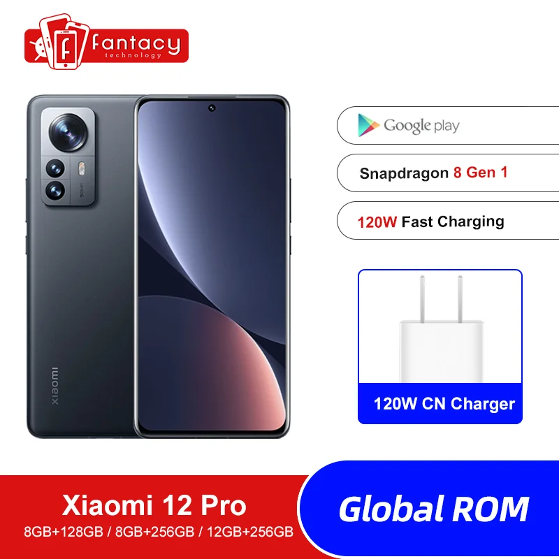 Xiaomi 12 5G Mi 12 Smartphone Android 12 Snapdragon 8 Gen1 Octa Core Global  ROM