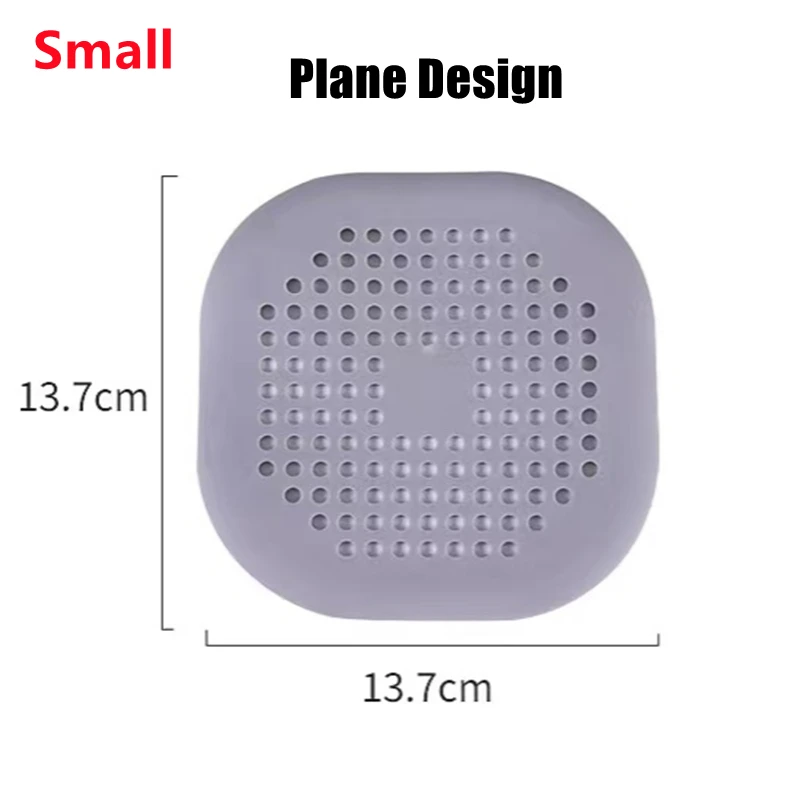Description Picture 2 of itemHair Filter Sink Anti-blocking Strainer Bathtub Shower Floor Drain Stopper Silicone Kitchen Sewer Plug Bathroom Accessories