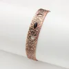 ARADOO Onyx Devil's Eye Pure Copper Bracelet Neodymium Magnet Open Cuff 3500 Gauss Magnetic Therapy Bangles 4