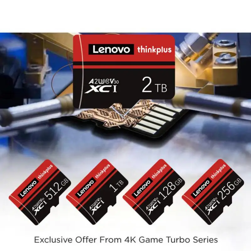 Lenovo Micro TF SD Card 2TB High Speed Micro Memory Card 1TB SD Memory 128GB Flash For Phone Camera Tablet memory card,micro sd card,flash card,flash memory card