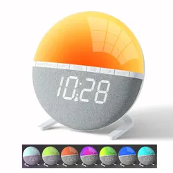 Sunrise Alarm Clock with Colorful Light and Natural Sounds (RGB)