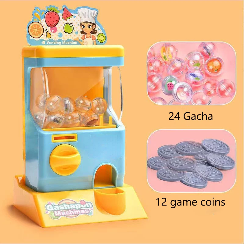 New Children's electric gashapon machine coin-operated candy game machine early education learning machine play house girl gift 2