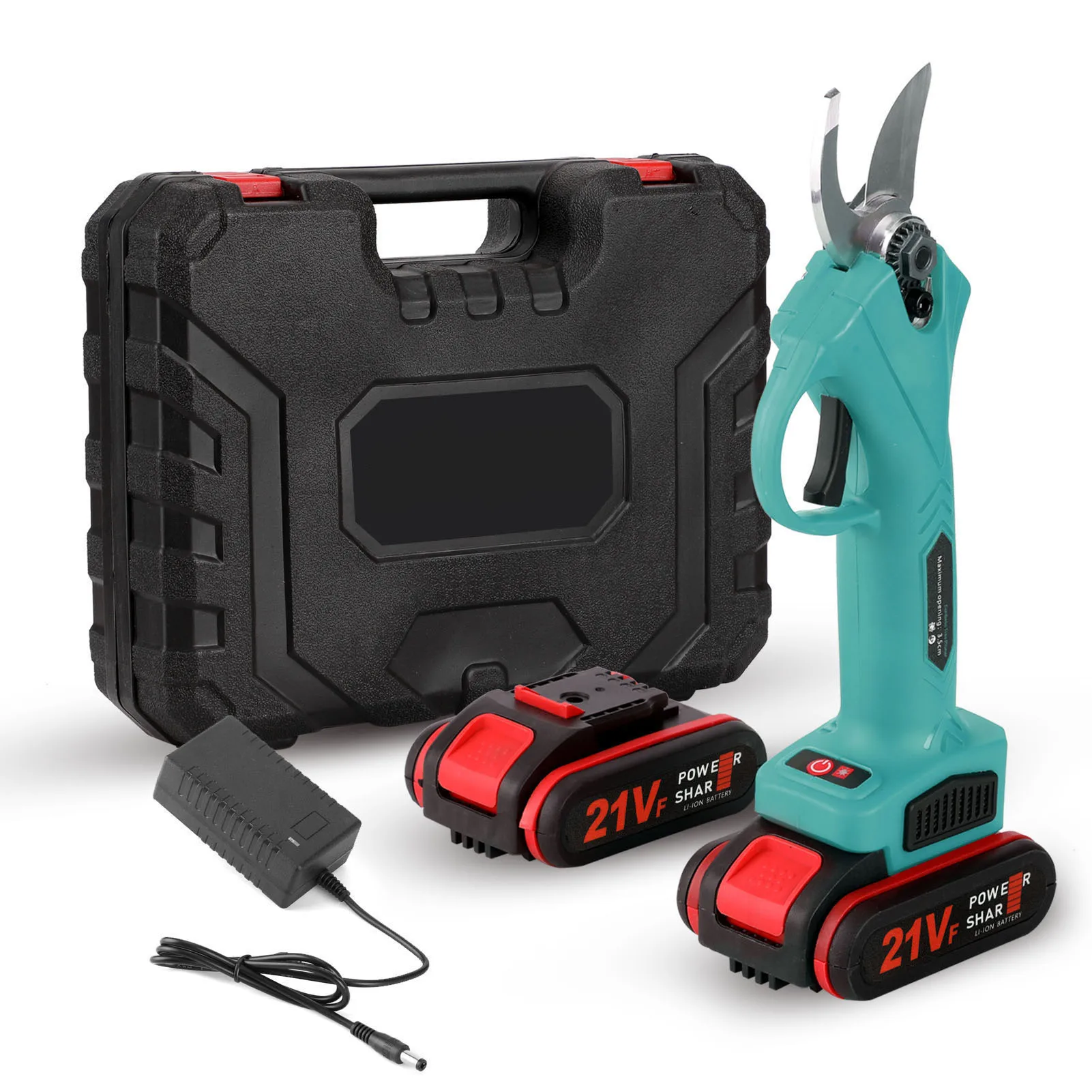 

21V Cordless Electric Pruner Pruning Shear Efficient Fruit Tree Bonsai Pruning Branches Cutter Landscaping Tool