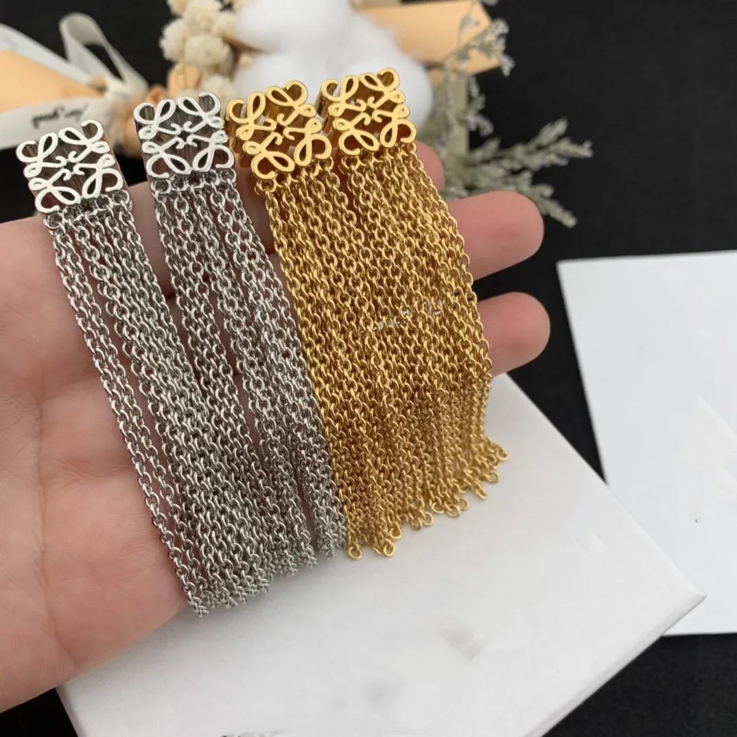 

European and American fashion retro irregular tassel earrings