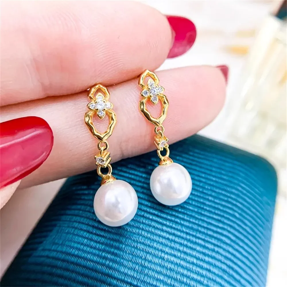 

Серьги из серебра 925 пробы с искусственным жемчугом, 7-12 мм