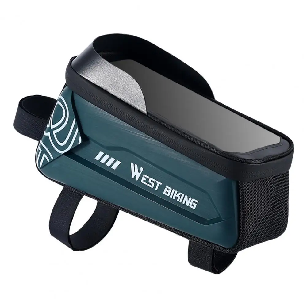 

Bicycle Bags Panniers Bike Top Tube Bag Touch Screen Large Capacity 2.2L Waterproof Bicycle Front Frame Pouch with Phone Mount