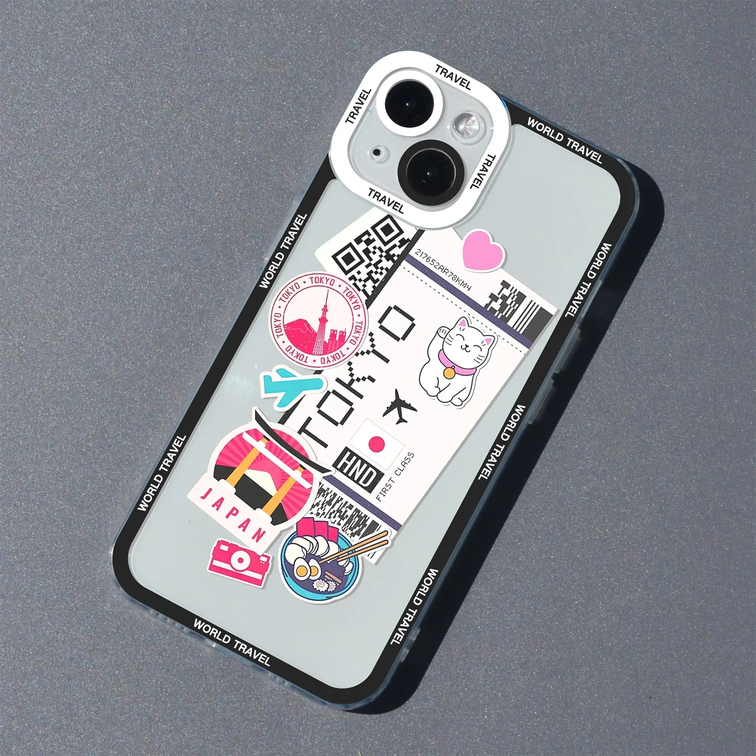 thumbnail image 1 of Funda de teléfono de silicona para iPhone, cubierta suave de viaje de Ciudad Mundial, Tokio, Londres, Nueva York, 16, 15, 14, 13, 12, 11 Pro Max Mini Plus, 1 of 5