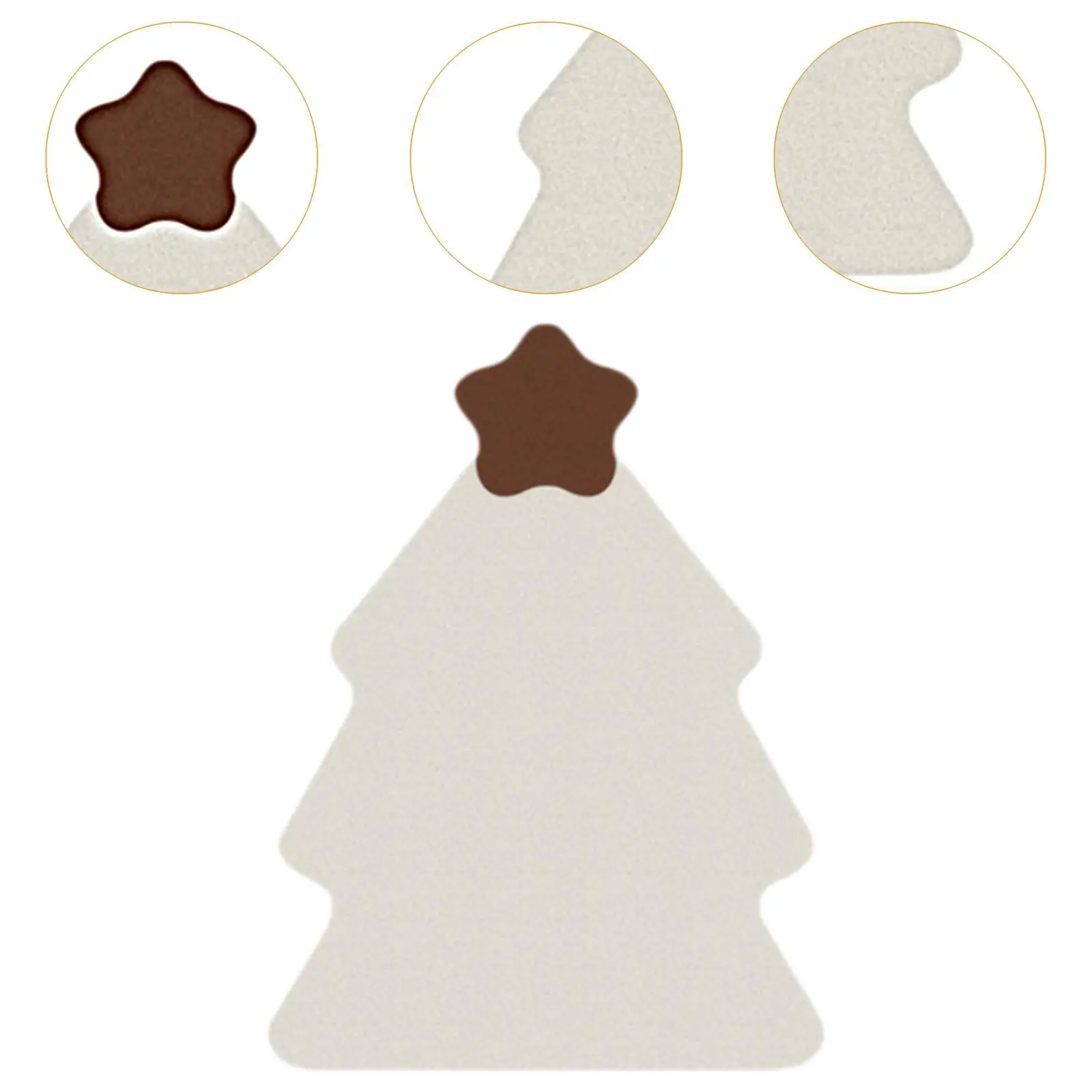 Felt Bulletin Board Christmas Tree Shaped Lightweight Portable Display Photos Memo Board for Reminders Cards Notes Pictures Cafe