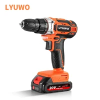 20V Cordless Drill 40N.m 25 Plus 1 LYUWO Electric Screwdriver Keyless Chuck Two Gear Speed Wireless Power Driver Battery Tools 1