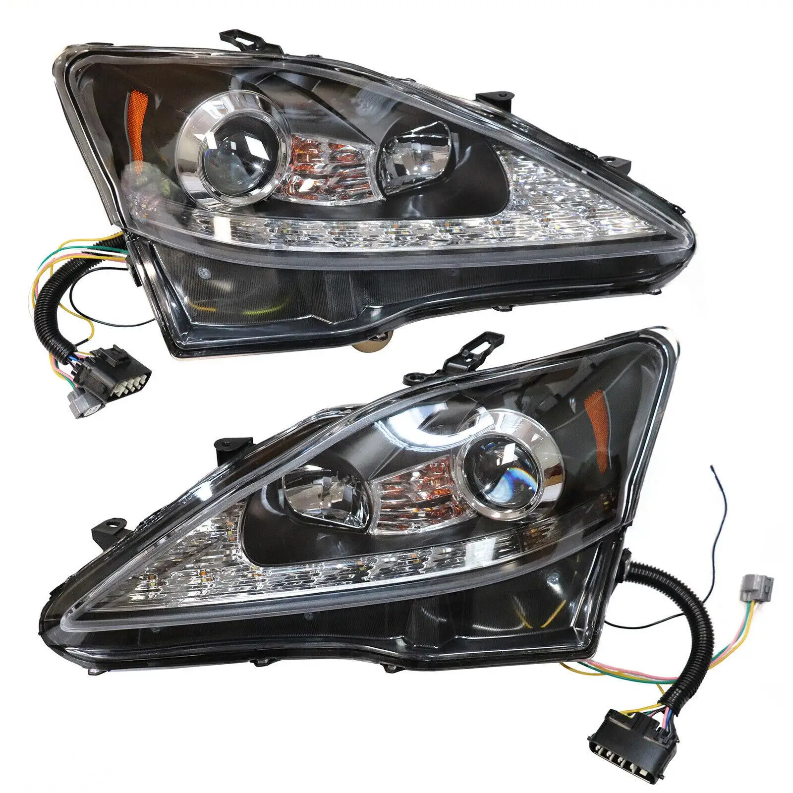 

Pair For Lexus IS250 IS350 2006-2012 Projector Headlight Headlamp LED Left+Right
