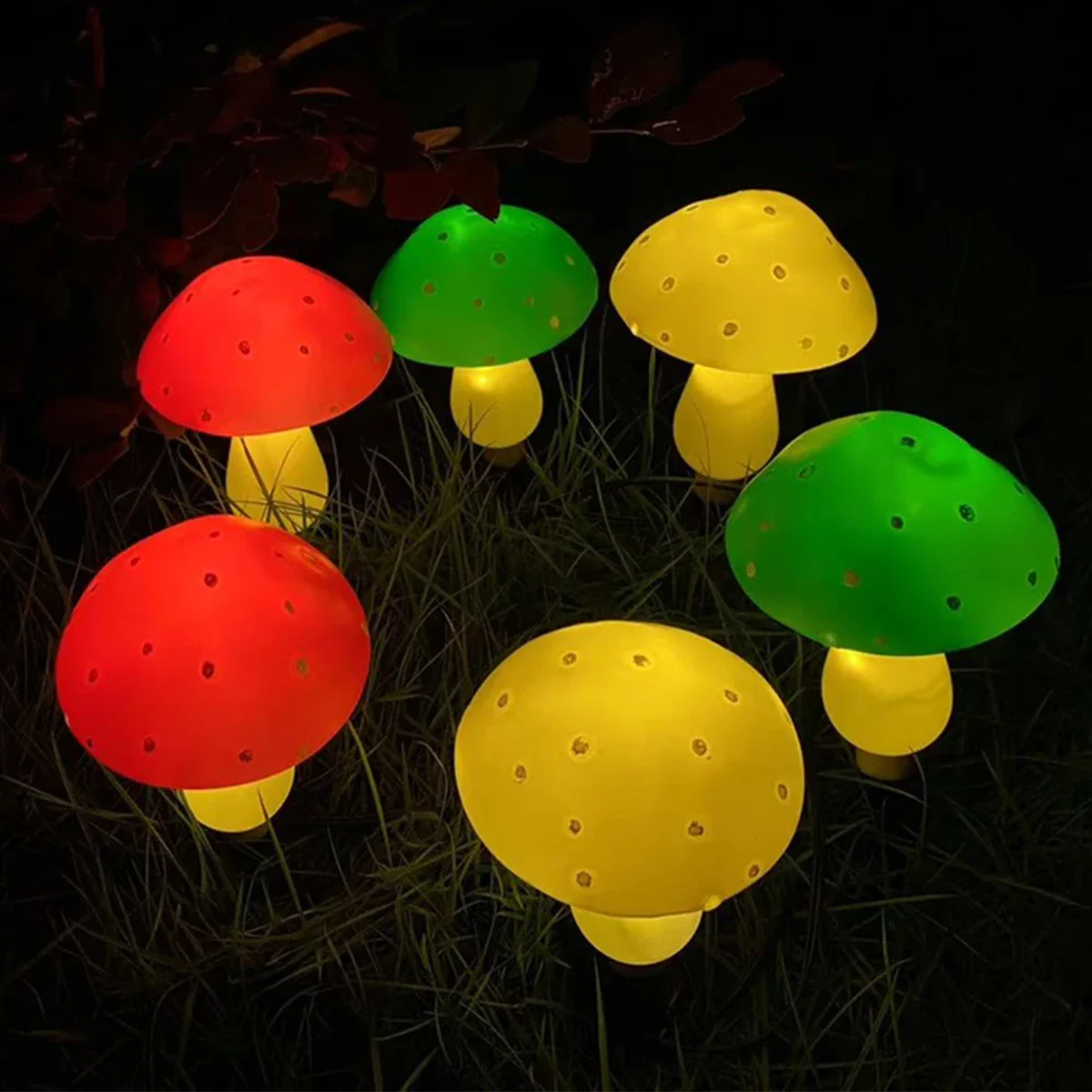 Description Picture 5 of itemSolar LED Lamp Outdoor Garden Lights Solar Mushroom String Lamps Waterproof Solar Lawn Lamp For  Street Garden Decoration