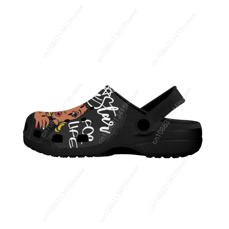 Order of The Eastern Star Design Casual Hole Shoes Summer Women's Breathable Slipper Outdoor Beach Garden Couple Sandals Zapatos