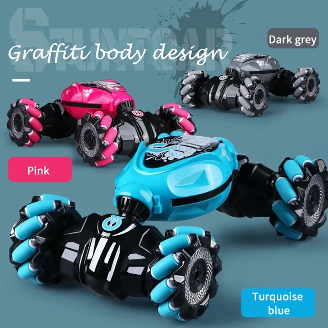 2022 New 4WD 1:16 Stunt RC Car With LED Light Gesture Induction Deformation Twist Climbing Radio Controlled Car Electronic Toys 6