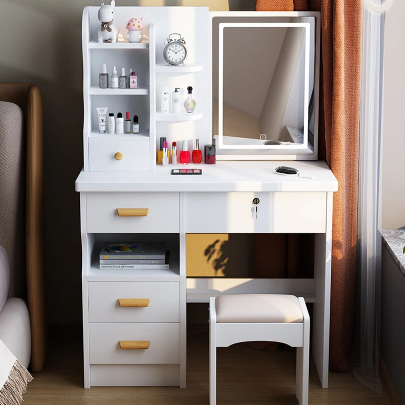 

Commodes Mirror Dressers Shelf Nightstands Minimalist Simple Dressers Slate Exquisite Tocador Maquillaje Salon Furniture ZT50SD