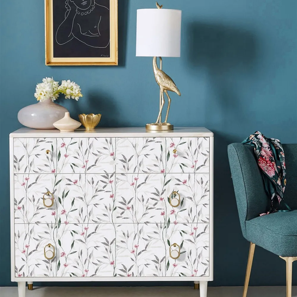 Floral Leaf Peel & Stick Waterproof Wallpaper
