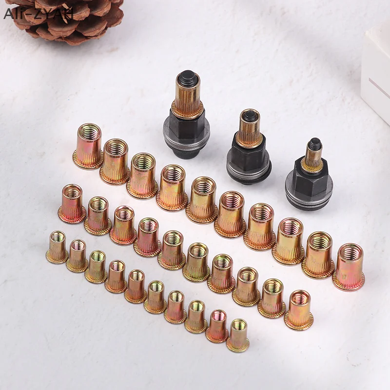 10pcs Hand Rivet Nut Tool Set Manual Riveter Kit With M3-12 Nut Heads For DIY Repair Installation, Easy Use Accessory Image 12