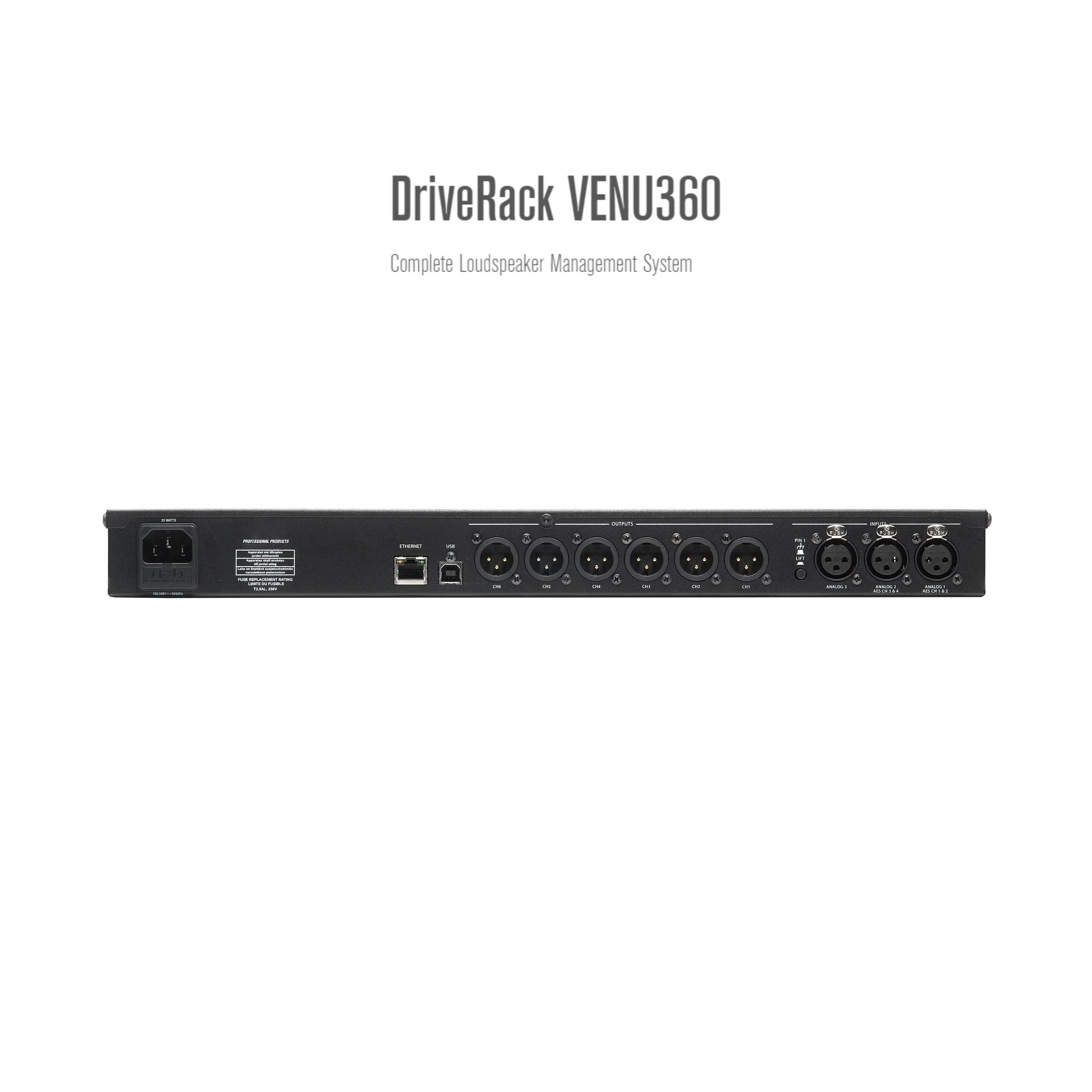 VENU360 Driverack Professional Audio Processor 3 In 6 0ut Complete Loudspeaker ManageSound System Digital Music Audio Processor