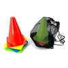 5pcs18CM Sign Bucket 6Inch Barrier Football Road Flat Training Cone Roller Pile Springback Marking Cup Symbol Sports Accessories 6