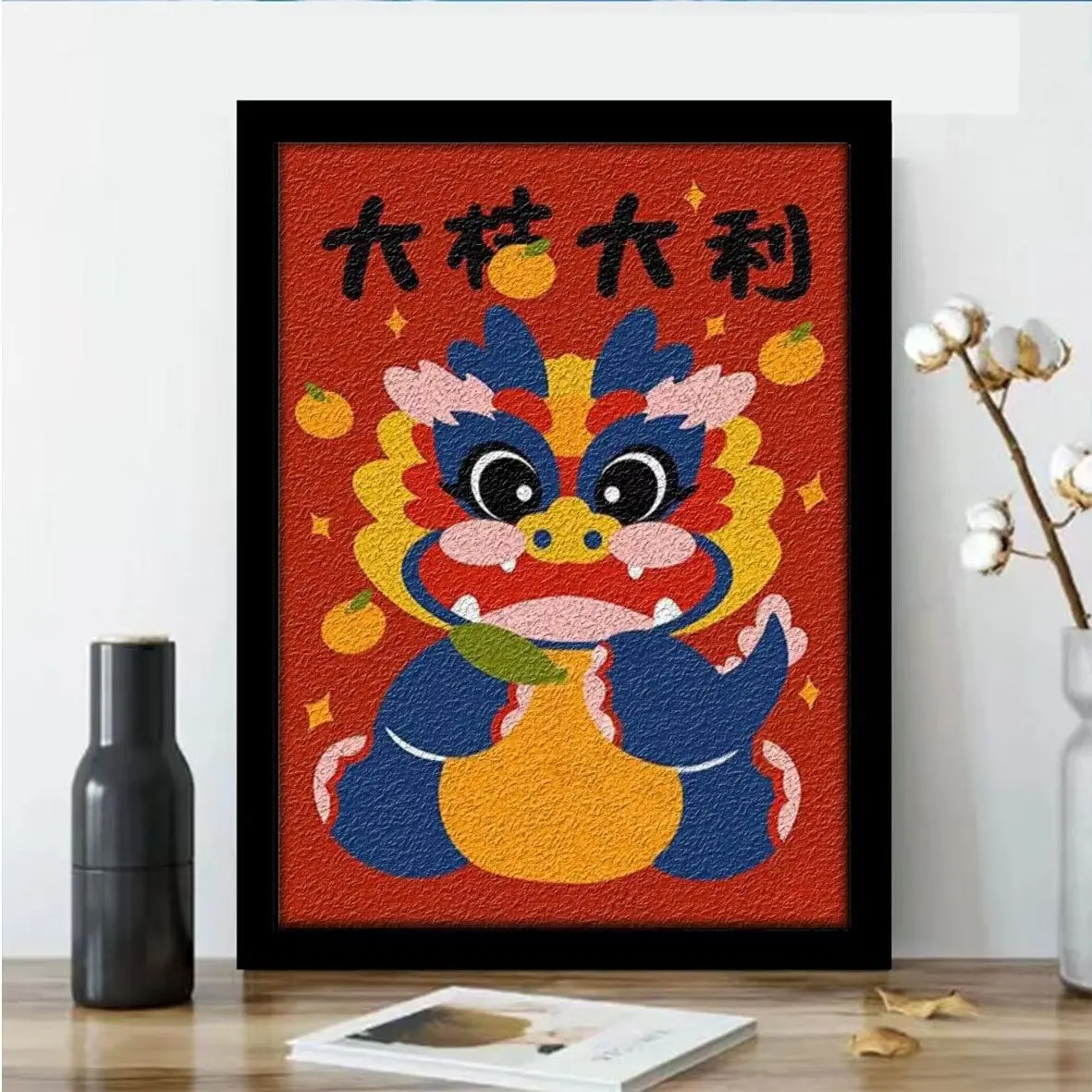 

2024 Pulp Painting Handmade Material Package Digital Children Coloring Texture China-Chic Cultural Creative Group Field Activity