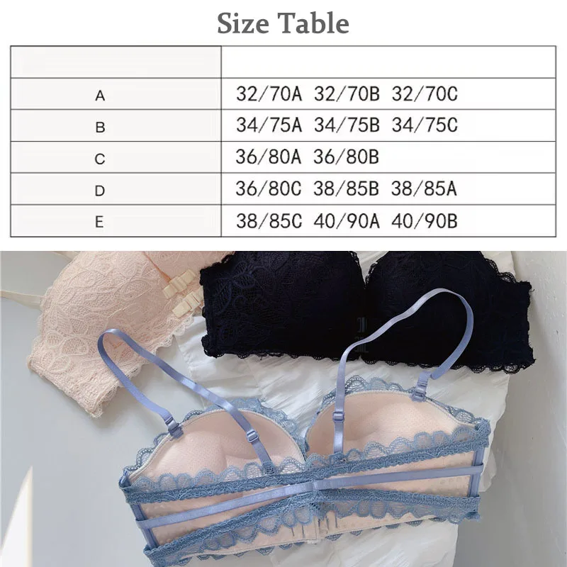 Size From 34/75B To 38/85B Lace Showing Smaller Underwear Push Up Seamless  Bra - AliExpress