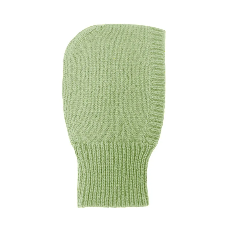 20%Wool 80%acrylic Winter Hats for Women Girls Y2K Beanie K-pop Korean Style Warm Hooded Scarf Caps 2-in1 Balaclava Knit Skull 3