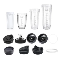 Juicer Blender Parts 16/18/24/32OZ Cup / Rubber Gasket / Seal Lid for NUTRI Ninja Blender Accessories Easy to Replace