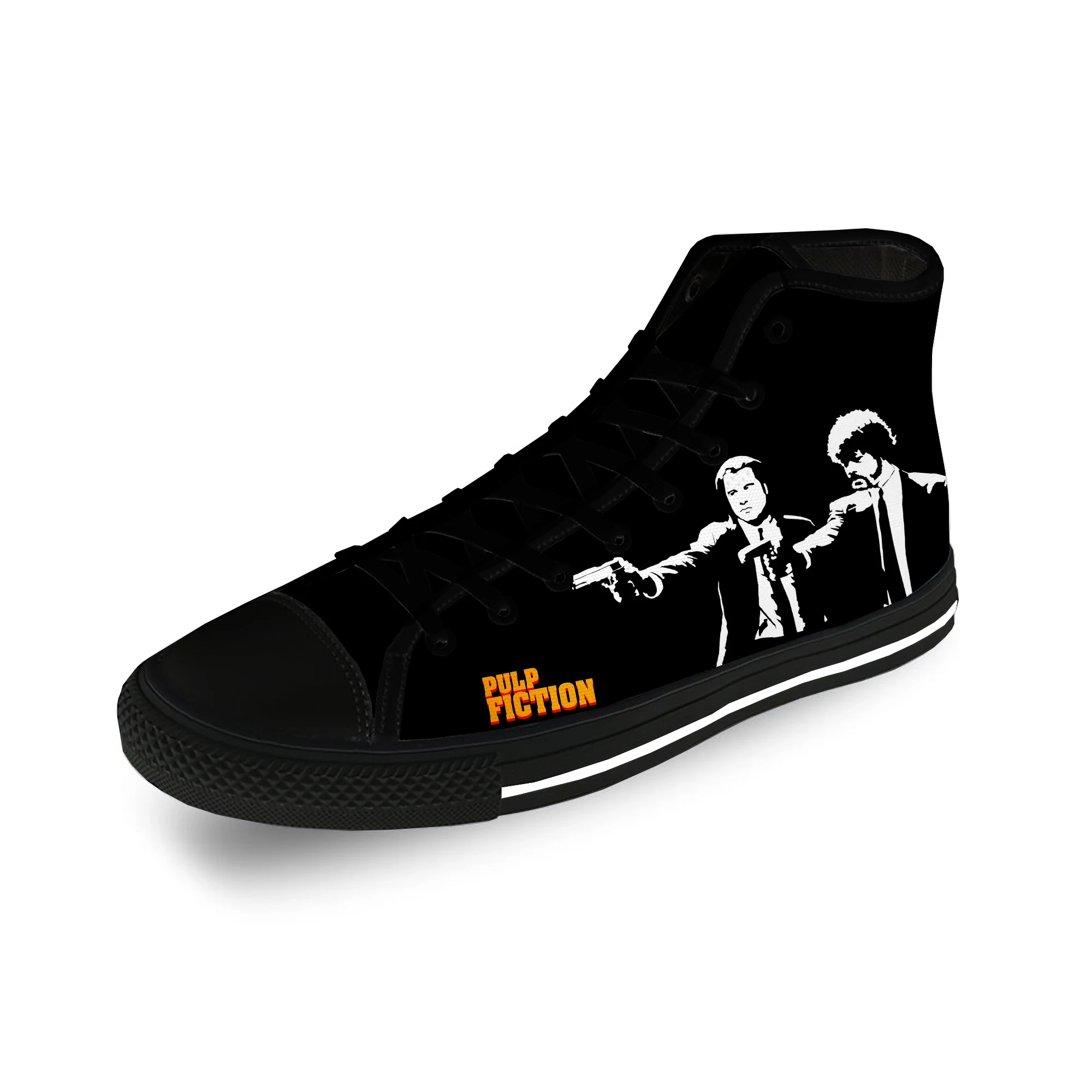 Classic Movie Pulp Fiction Funny Casual Cloth Fashion 3D Print High Top Canvas Shoes Men Women Lightweight Breathable Sneakers hot ussr cccp 3d print novelty design fashion lightweight classic canvas shoes men women casual breathable sneakers board shoes