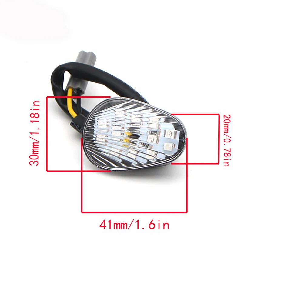 1 paio di indicatori di direzione a LED ambra