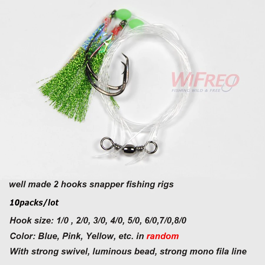 Description Picture 4 of itemWfireo 10packs Seawater Fishing Sabiki Rigs Sea Fishing Rigs Flasher Rig Each with 2/3 Fishing Hook Fishing Kit Sea Fishing Lure