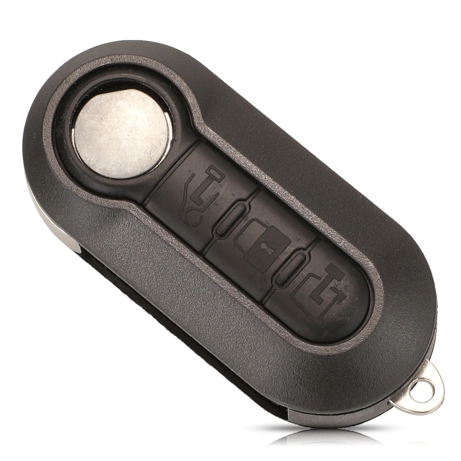 jingyuqin 2/3BTN Remote Car Key Shell Case For Fiat 500 Panda Punto Bravo Ducato Peugeot Boxer Citroen Jumper Auto Uncut Blade car key shell