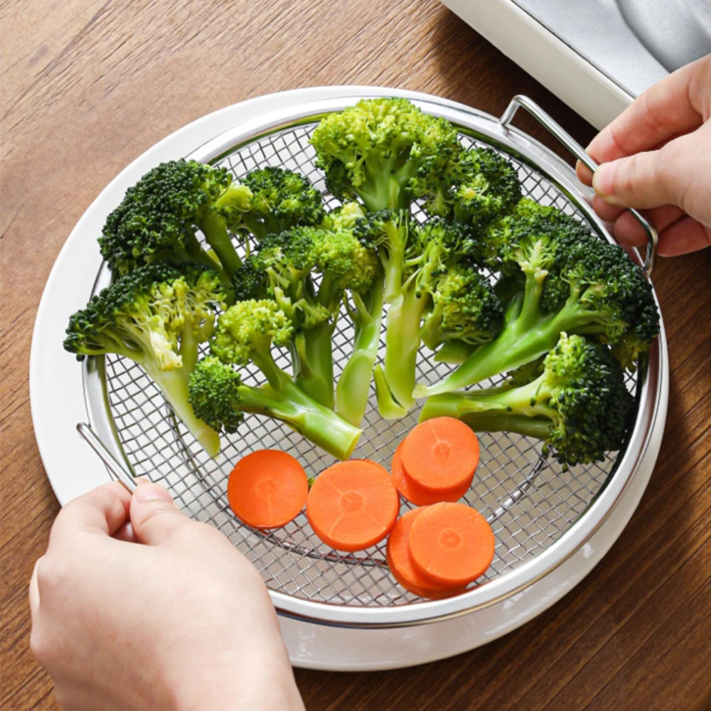 Stainless Steel Oil Filter Food Pan Large Colander French Fries Skimmer With Handle