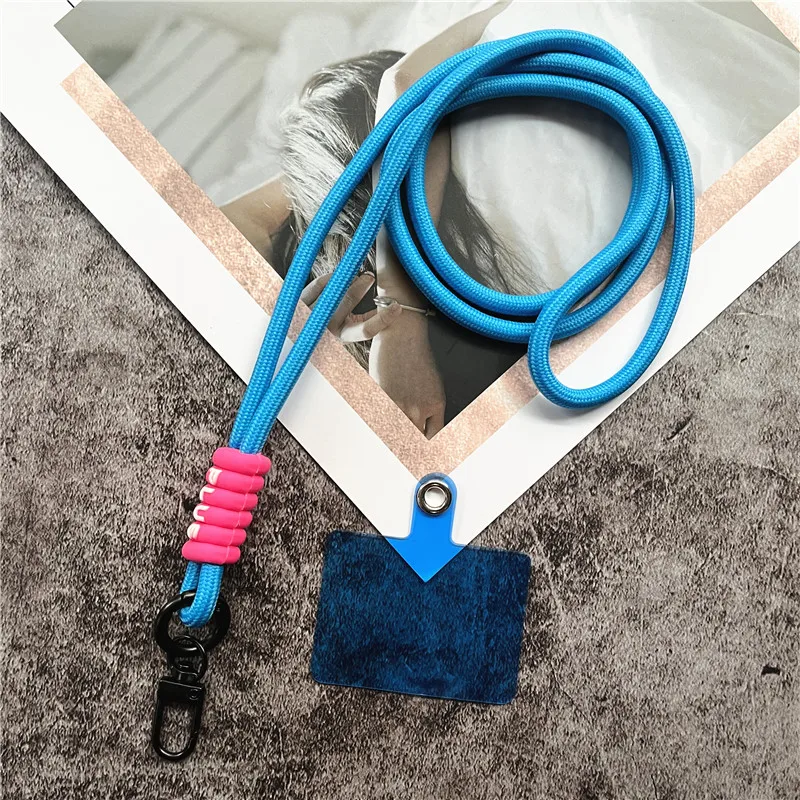 Versatile Phone & ID Badge Lanyard with Metal Keyring