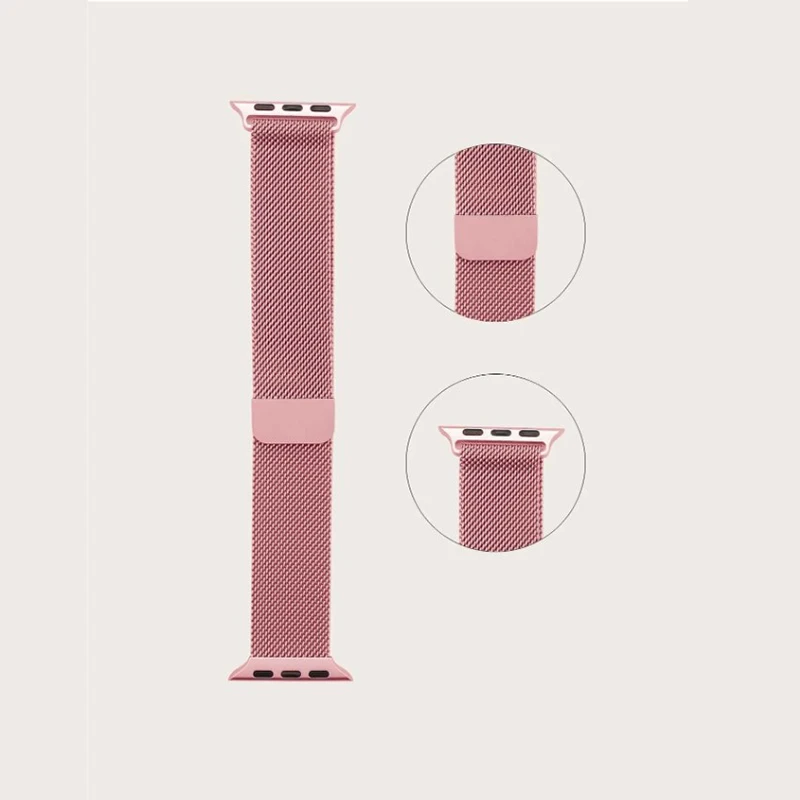 밀라노 솔로 루프 애플 워치 밴드용 마그네틱 팔찌, 아이워치 시리즈 6 se 울트라 2 7 8 9, 44mm, 40mm, 45mm, 41mm, 49mm, 38mm