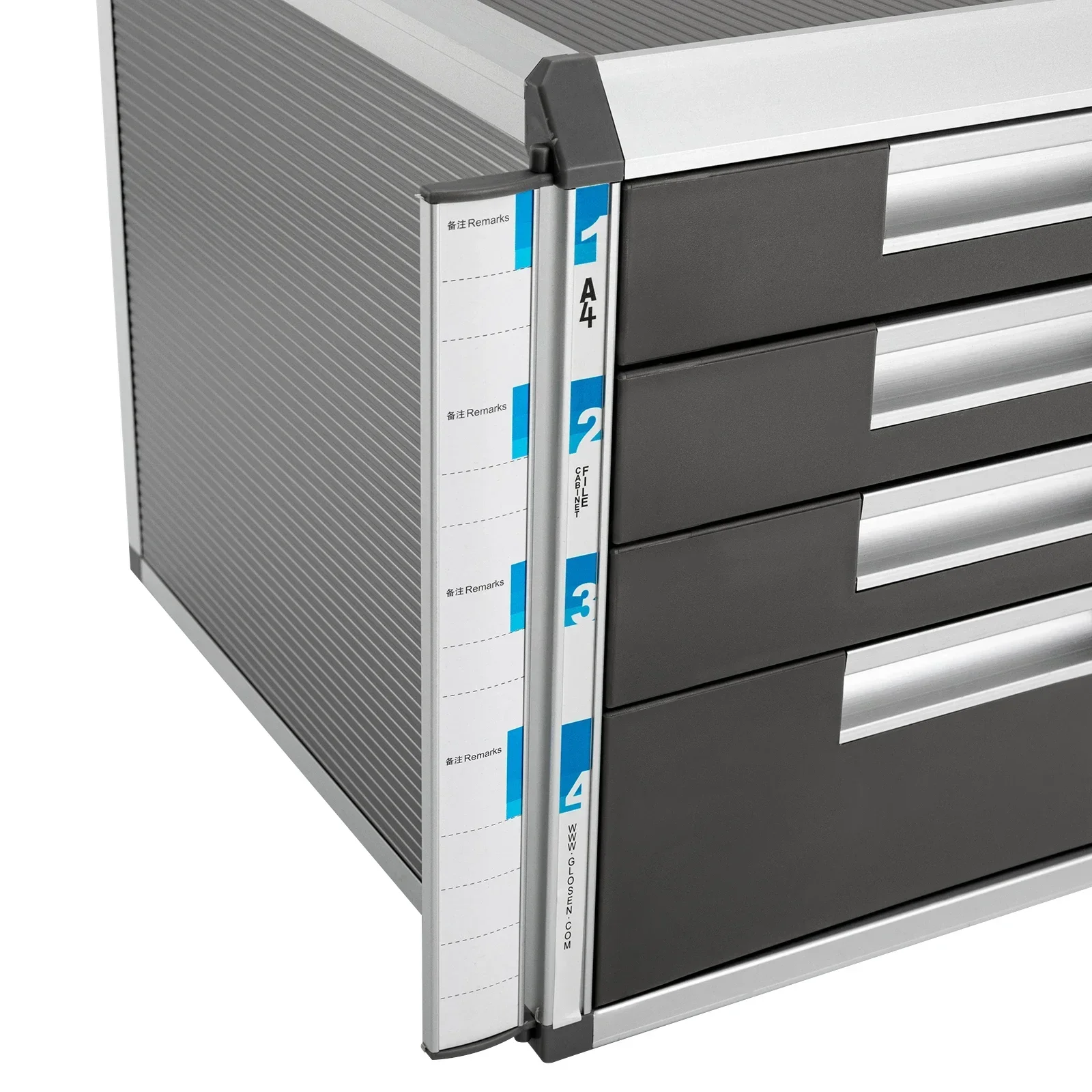 Schubladenorganizer, Schreibtisch-Organizer mit vier Schubladen, integriertem Briefablagefach und Schlitzen, W | Schubladen zur Aufbewahrung, perfekt für Zuhause oder Büro – Detail 30