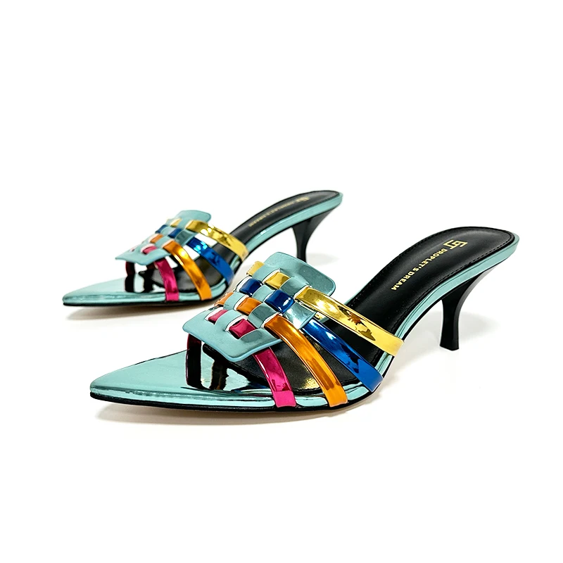 Fashionable new summer women's luxury brand pointed slippers,open toe indoor and outdoor slippers,casual and comfortable slipper