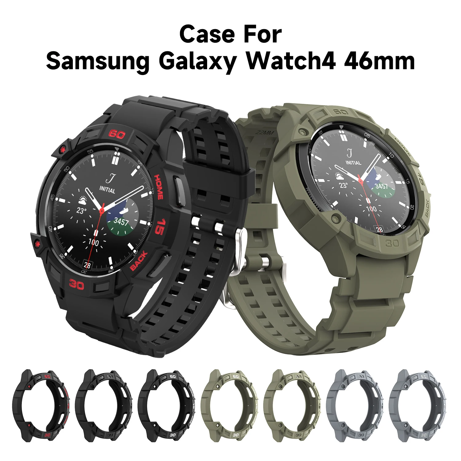 TPUSoftProtectiveCoverForSamsungGalaxyWatch4Classic46mmSmart