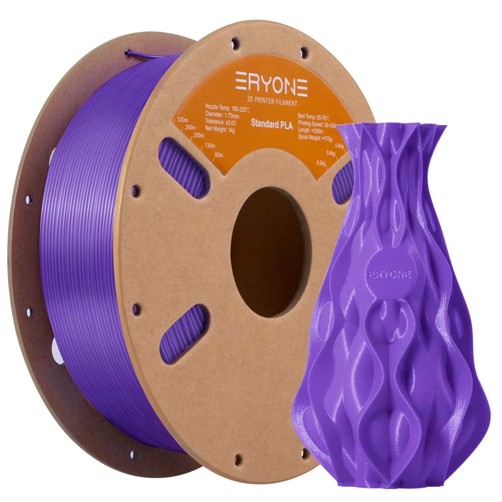 ERYONE 3KG PLA Filament 1,75mm, Standardqualität mit Hoher Zähigkeit, Geringer Verformung, Hervorragende Druckqualität, 1kg Spule – Detail 36