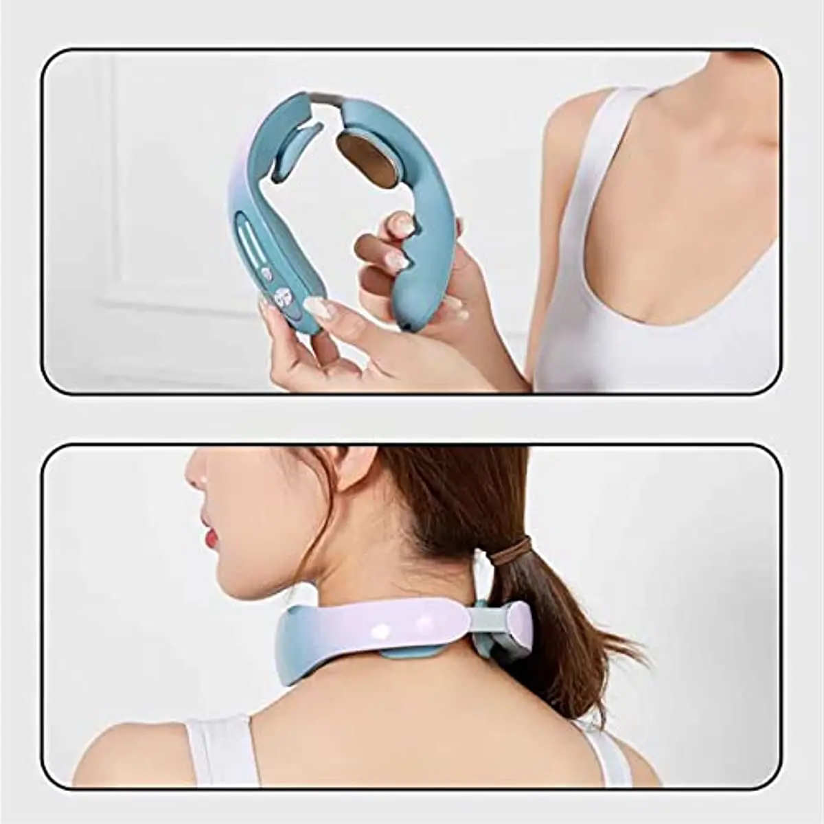 Neck Massager With Heat 5 Modes Compact Electric Massagers Adjustable Mini  Multifunctional Hot Compress Pulses Massager for neck - AliExpress