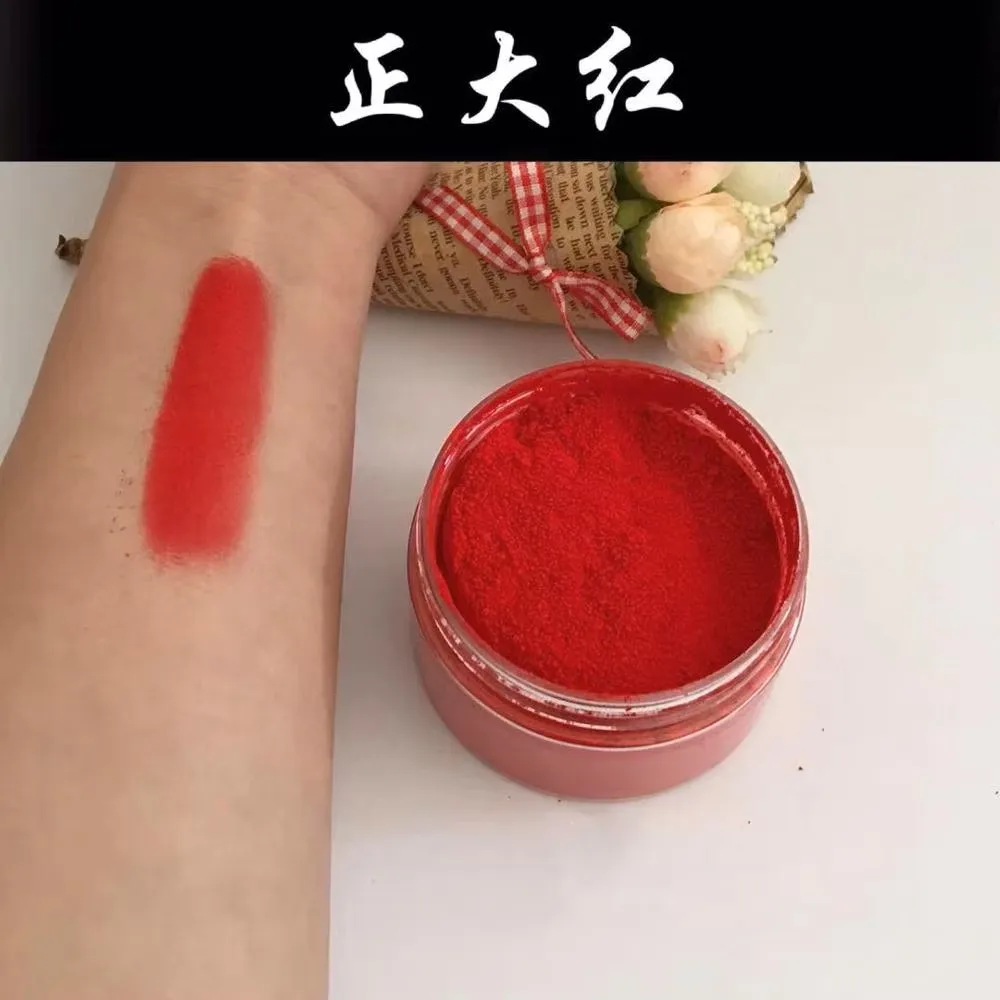 네일, 립스 메이크업, 레진 페인트, 아크릴 DIY 공예, 첨가제, 무독성, 고커버리지를 위한 매트 파우더 피그먼트 레드 핑크 블랙 화이트