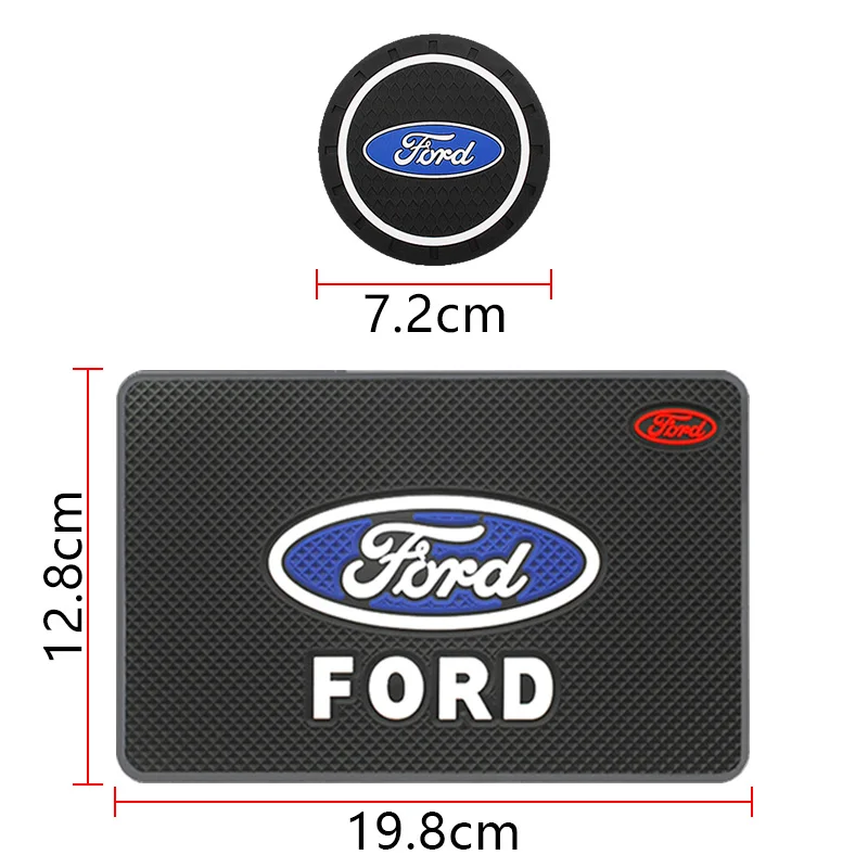Car Logo Anti-Slip Phone Holder Mat - Universal Auto Accessory
