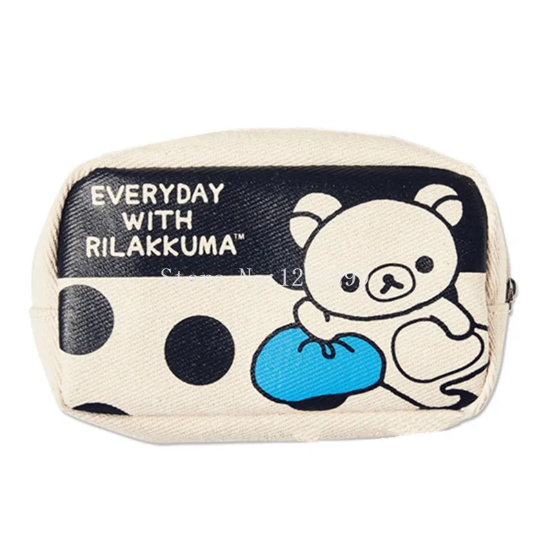 

New Fashion Rilakkuma Girls Kids Canvas Cosmetic Bags Cases For Children Gifts
