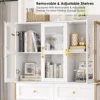 Homfa Living Room Cabinets Large Kitchen Pantry Storage Cabinet, Modern Buffet Cabinet , Tall Hutch Cabinet 4