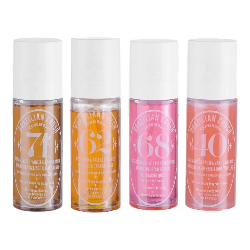 

100g Fruity Body Fragrance Spray Long Duration Scent Brazilian Crush Body Splash Perfume For Beautiful Women Beauty Care New