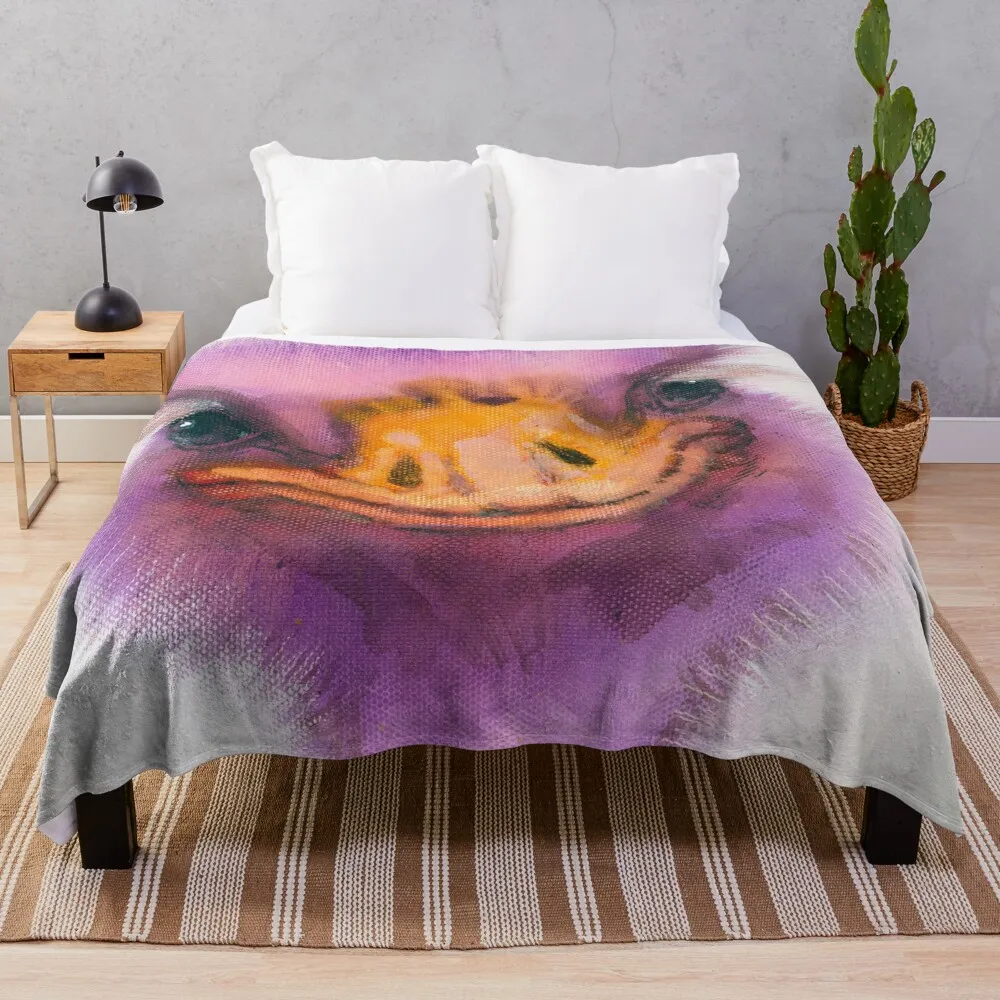 

Ostrich Throw Blanket manga Soft Big For Decorative Sofa Blankets Sofas Of Decoration Blankets